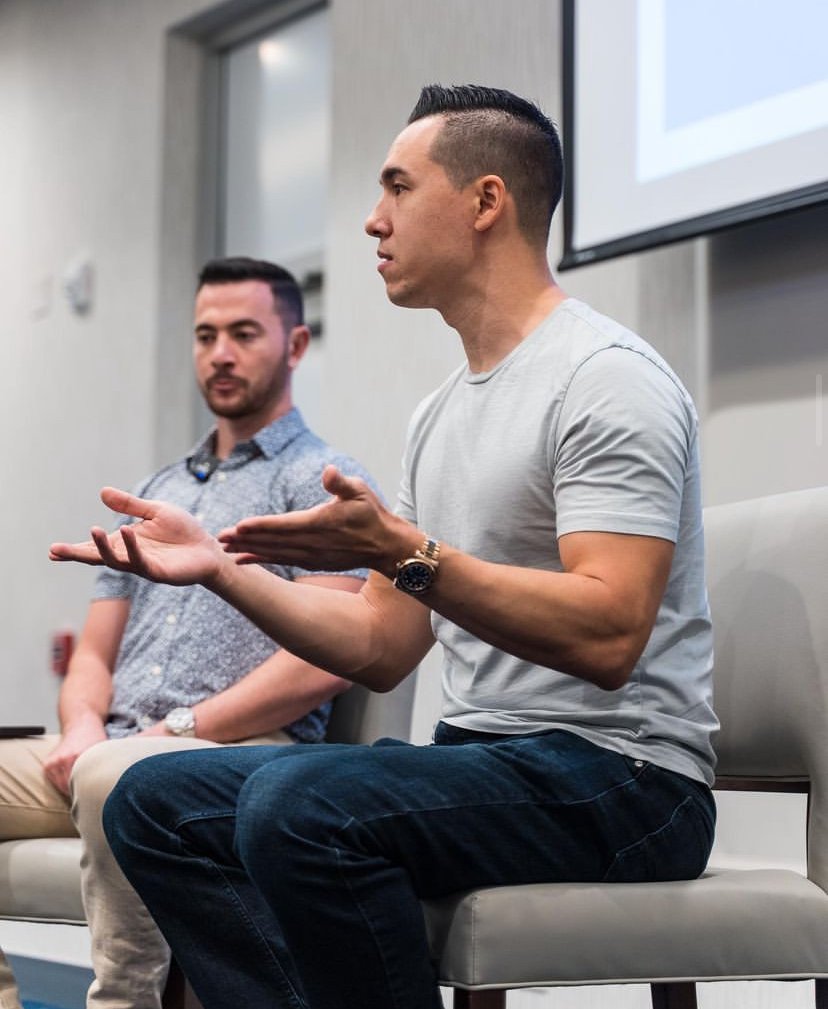 Paul talking at a trading conference