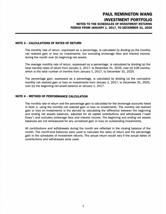 Independent accountant’s report — page 7